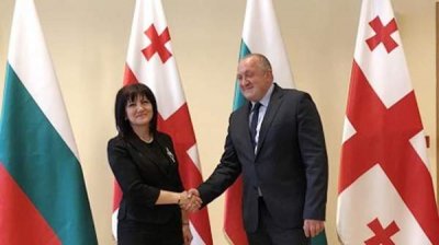 Председатель парламента Цвета Караянчева встретилась с президентом Грузии Георгием Маргвелашвили