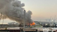 В порту Запад в Бургасе произошел пожар