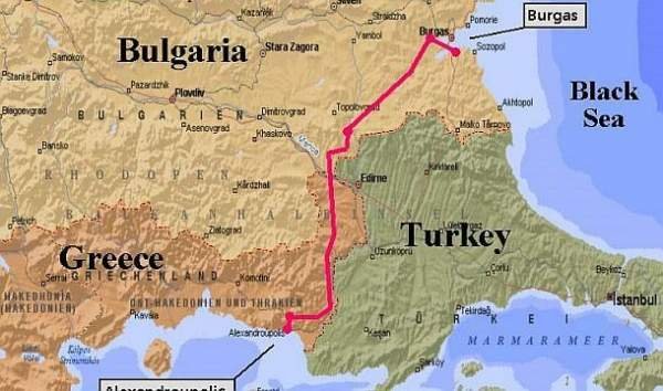 Правительство одобрило строительство нефтепровода Александруполис-Бургас