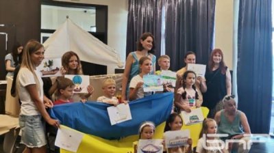 Дети из Болгарии и Украины вместе нарисовали свой "Кораблик мира" в Бургасе