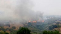 Распространение пожара на горе Сакар ограничено с трех сторон