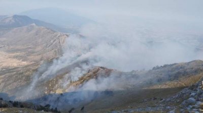 Пожар в горах Славянка снова перебросился в Болгарию