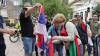 Представители объединения &quot;БОЕЦ&quot; провели акцию протеста у здания РКИЦ