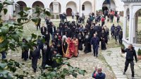 Патриарха Даниила приветствовали в Зографском монастыре на Афоне