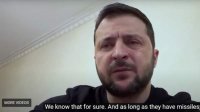 Зеленский: Россия не успокоится, пока у нее есть ракеты