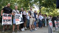 Протесты в поддержку Ивы Михайловой в Северной Македонии и Софии