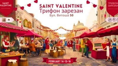 Праздник "Любовь и вино" сочетает традиции в центре Софии