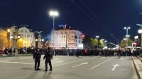Футбольные болельщики протестуют в районе стадиона в Софии