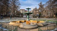 Отреставрирован фонтан начала прошлого века возле столичной бани "Мадара"